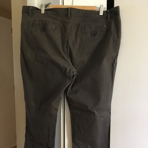 charcoal EDDIE BAUER chino pant US 18 plus size - Picture 6 of 9